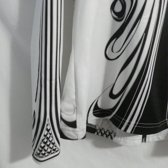 CATWALK | medium | White Zip-Up Jacket With Incredible All-Over Print Design - Picture 12 of 15